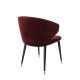 Photo Volante dining chair (burgundy, with armrests)