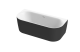 Photo Acrylic bath Cezares Metauro METAURO-INT-Wall-180-80-60-B-W-MATT