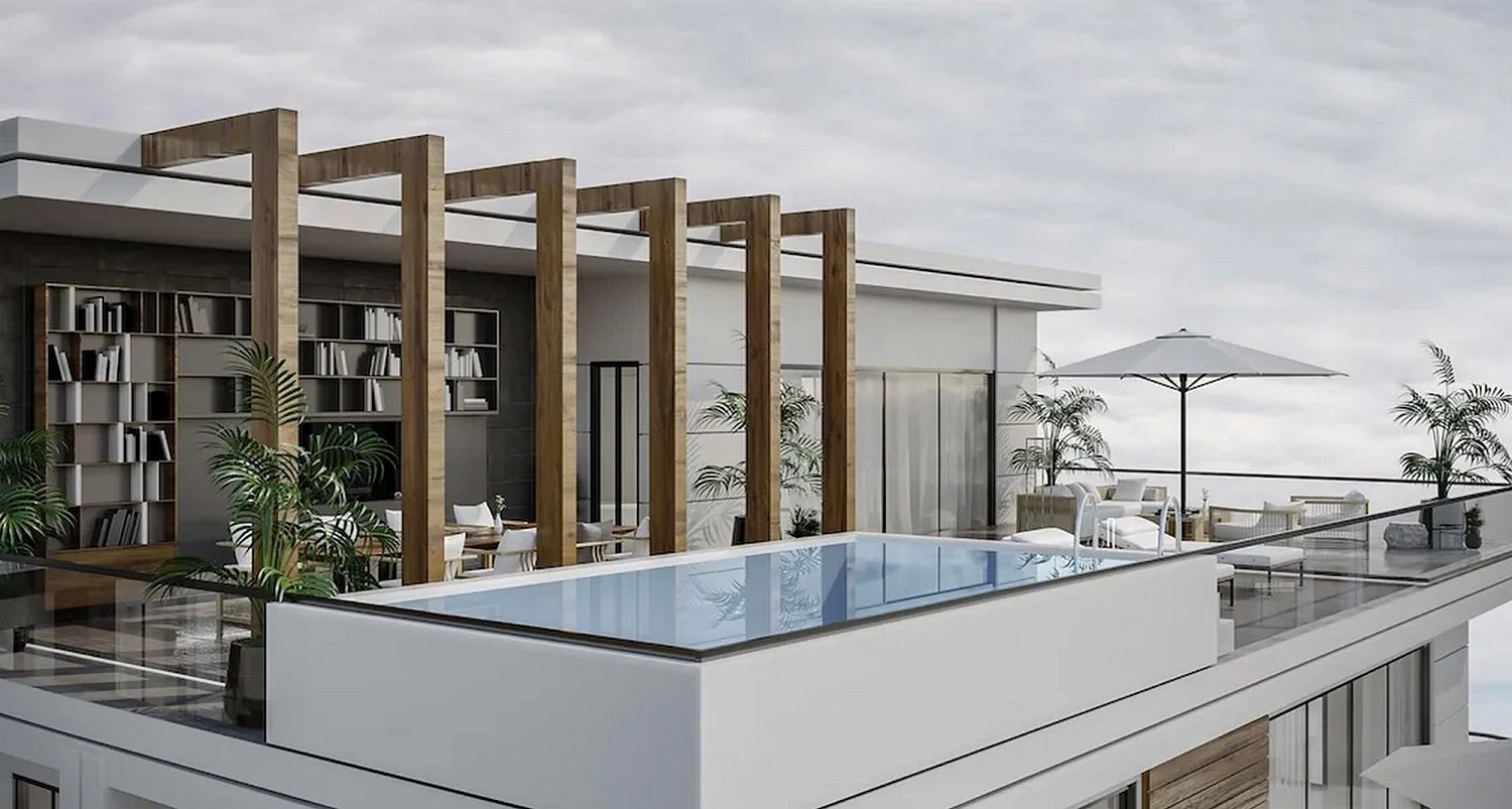 Luxury apartments with direct access to the marina