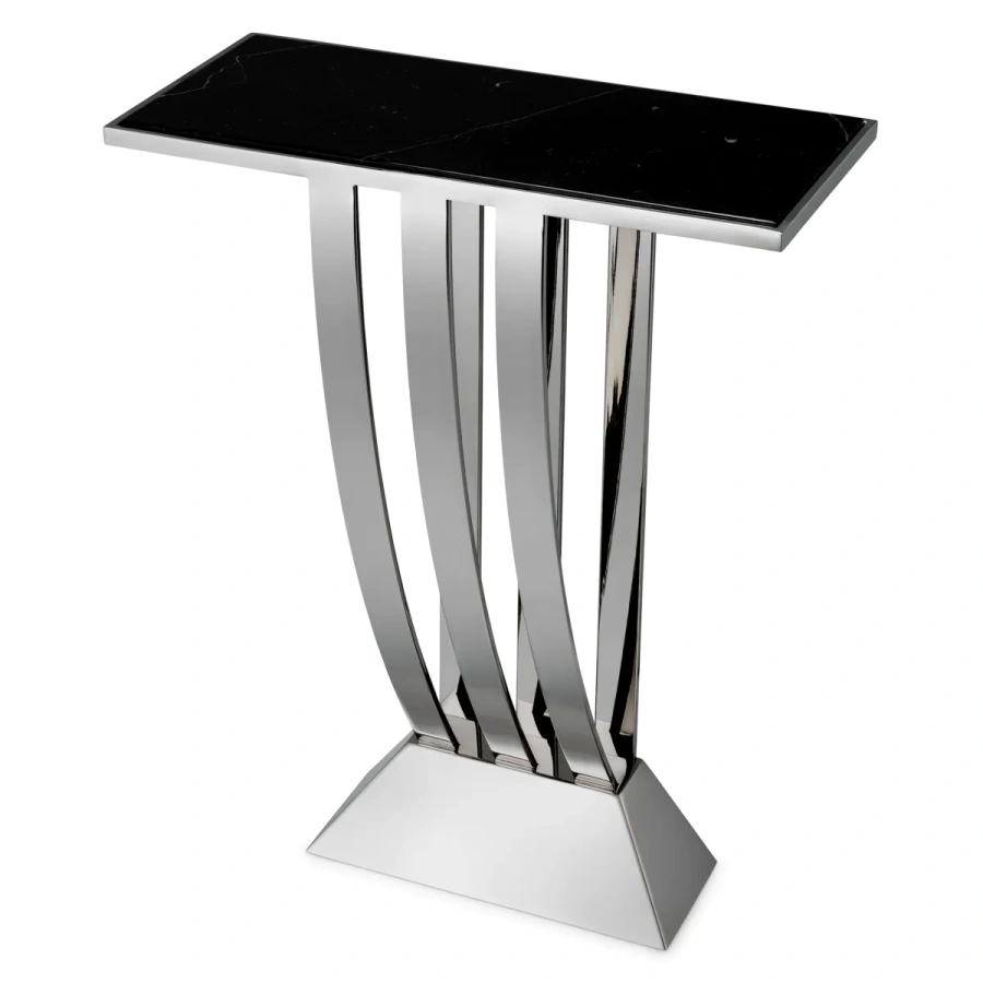 Photo Beau Deco console (polished stainless steel)