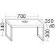 Photo Bathroom bench Burgbad Coco 70x35 BANB070 F2848 gray