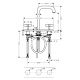 Photo Axor Citterio 39134340 grinding black chrome sink mixer