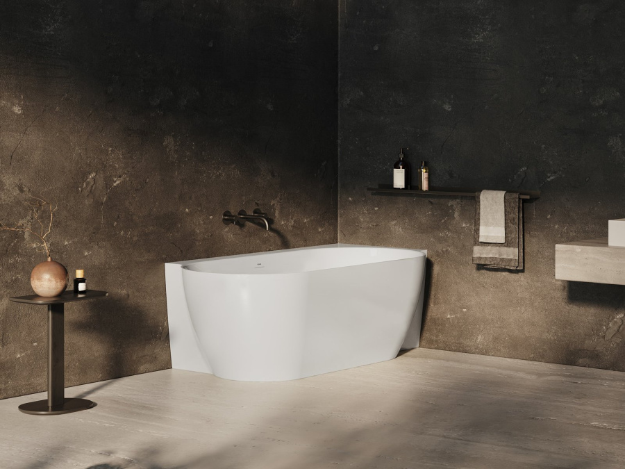 Photo Acrylic bath Ravak Freedom Corner II Tec R 175x86 CC81800000,000 right white matte