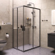 Photo Set shower corner Am.Pm Gem S 120x80 WK93ER black matte