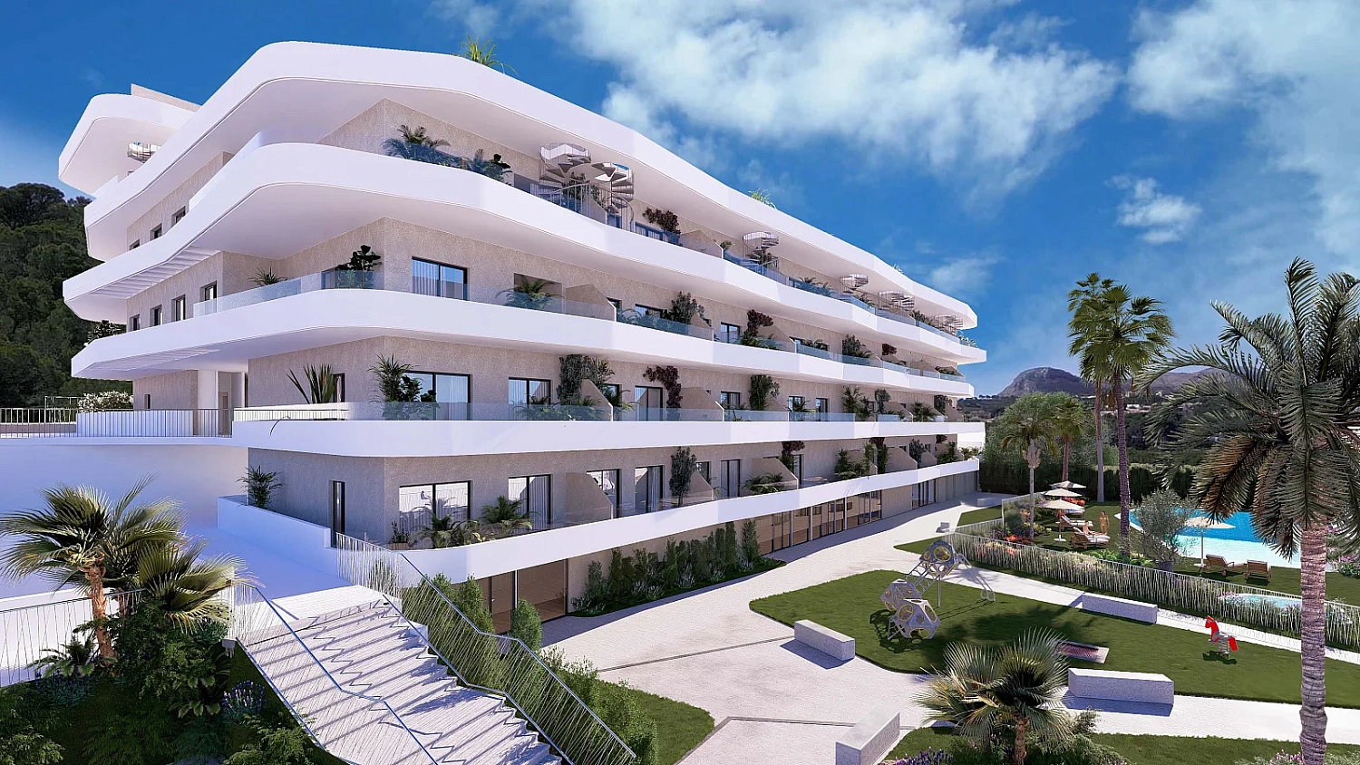 Apartment in a new building Elegant apartments in La Nucia, Alicante, overlooking the mountains and the sea