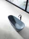Photo Bath of artificial stone Abber Dortmund 170x75 AM9911G grey