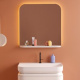 Photo Mirror Burgbad B.ME 80 SGTV080F5981 with shelf and backlight white matte