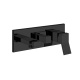 Photo Gessi Rettangolo K 53141#299 black matte sink mixer