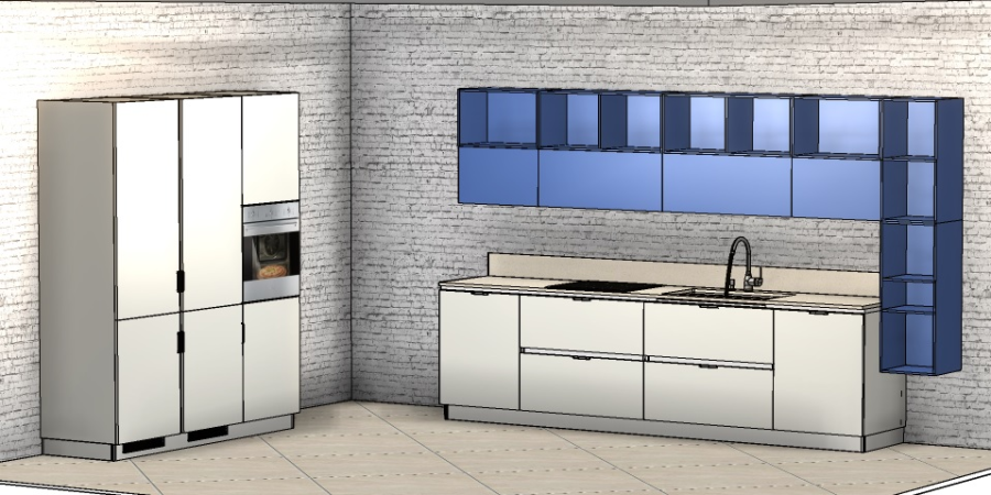 Photo Kitchen Scavolini Mood straight 300 cm with closet