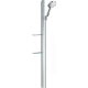 Photo Shower set hansgrohe Raindance Select S 120 3jet 27646000 with a 150 cm bar and soap box, chrome