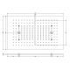 Photo Overhead panel 30x50cm for overhead shower Gessi 57010#239 steel