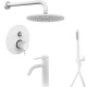 Photo Paffoni Light KITLIG015BO071 mixer kit, white matte