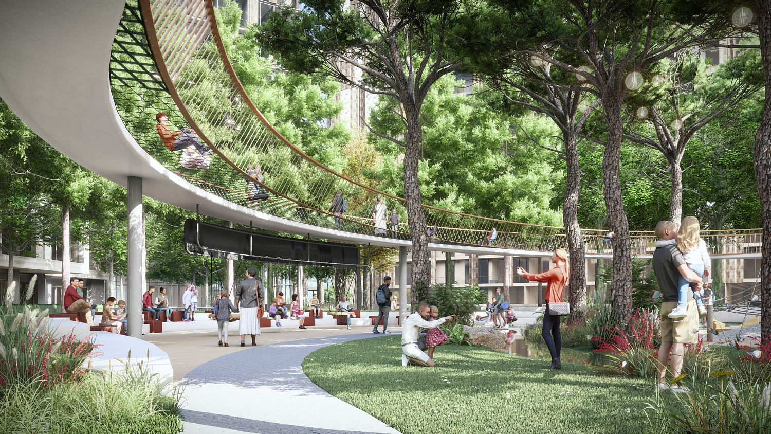 Luxury apartment with its own park