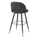 Photo Set of two Cliff half-bar chairs (black with ripples)