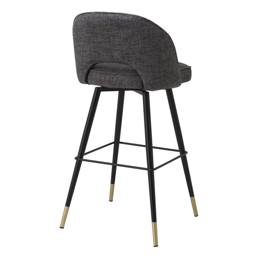 Photo Set of two Cliff half-bar chairs (black with ripples)