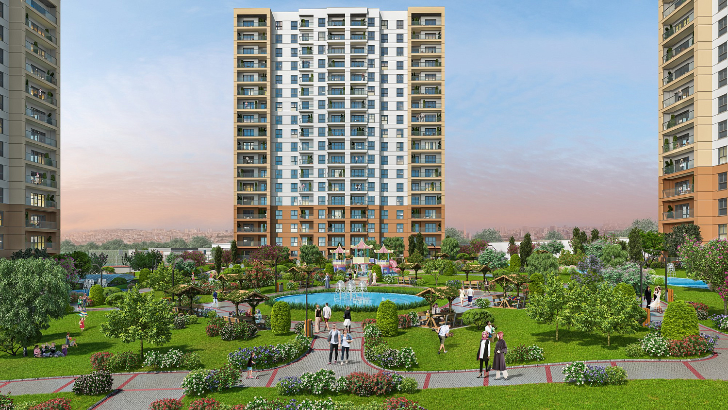 Cozy residential complex in a quiet area