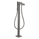 Photo Floor bath mixer Axor Citterio 39471340 with shower set polished black chrome