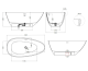 Photo Salini Paola cast marble bath 160x80 1015203M white matte