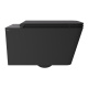 Photo Suspension toilet with lid and seat Alice Hide Square 31210108SET matte black
