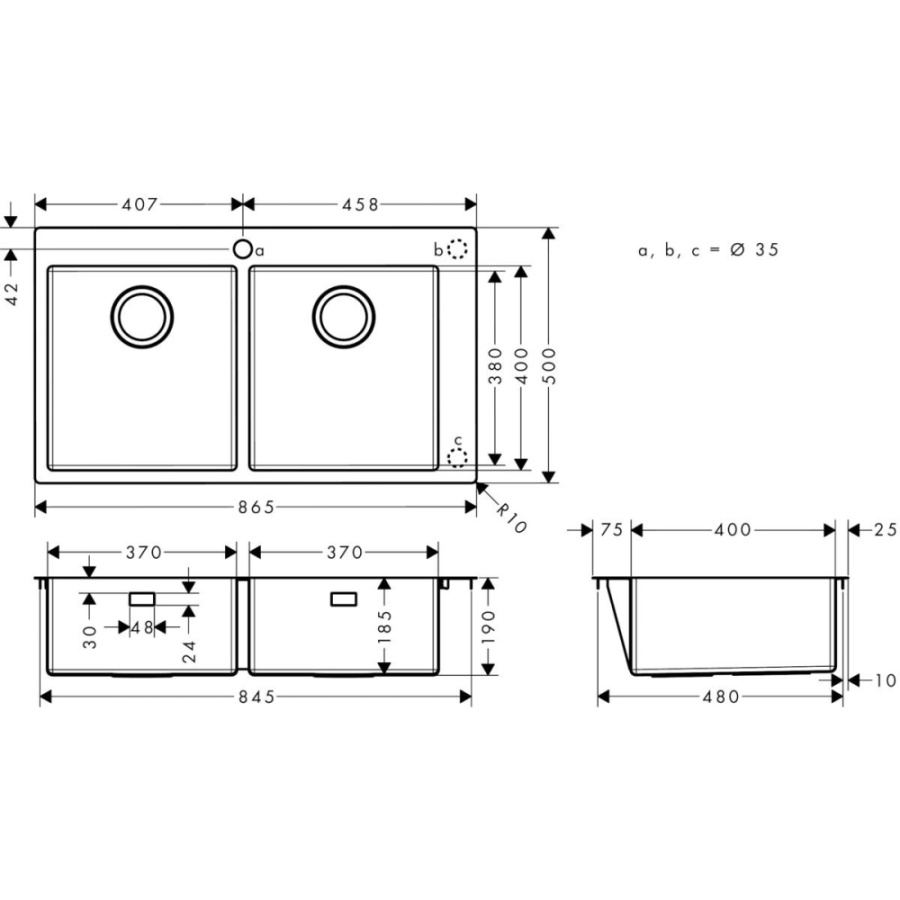 Photo Kitchen washer Hansgrohe S71 S711-F765 43303800