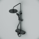 Photo shower column AM.PM Inspire V2.0 F0750A522 with thermostat matte black