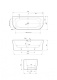 Photo Acrylic bath Cezares Metauro 180x80 METAURO-INT-Wall-180-80-60-B-W-MATT black
