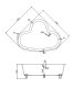 Photo Acrylic bath BelBagno 150x150x60 BB07