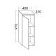 Photo Cabinet hinged Burgbad Yso 40 UHHE040 L F2155 left light glossy