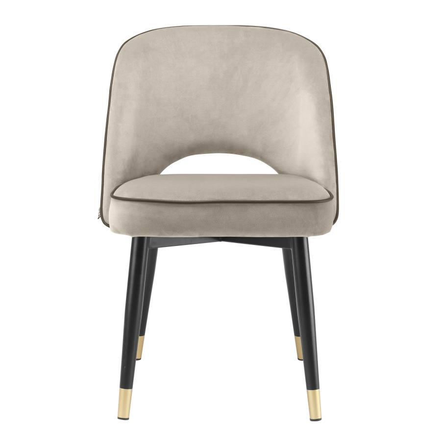 Photo A set of two Cliff dining chairs (gray-beige)