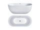 Photo Acrylic bath Hatria 170x80 Y7AX01