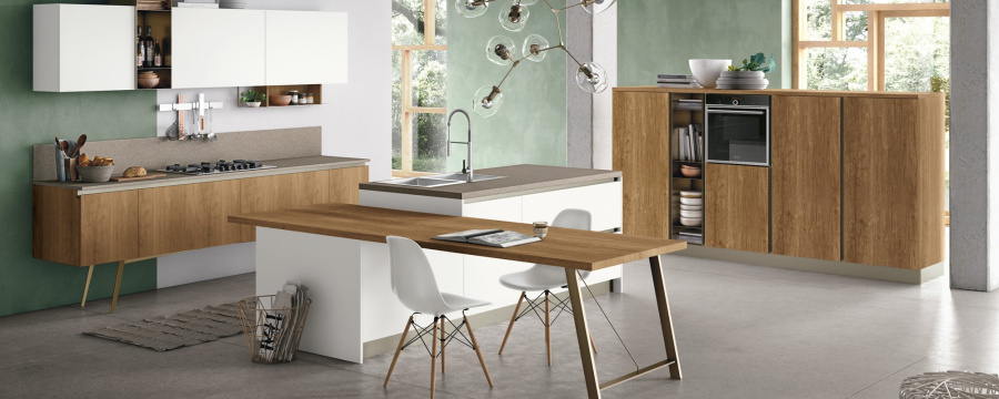 Photo Kitchen Stosa Infinity angular 300 by 220 cm