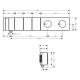 Photo Thermostatic shower mixer Axor Edge 46710000 with shower set