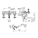 Photo Bath mixer Nicolazzi Petit Mont Blanc 1400DB78 bronze