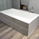 Photo freestanding bath Antonio Lupi BIBLIO 63 190x100 with side panels