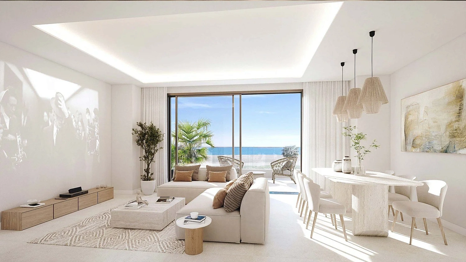 Apartment with sea view in Malaga in the project "Termica Beach"