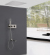 Photo Abber Daheim AF8254SP shower kit with satin thermostat