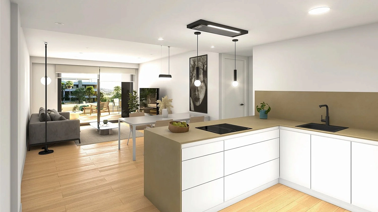 Apartment in Monforte del Cid with swimming pool and green areas