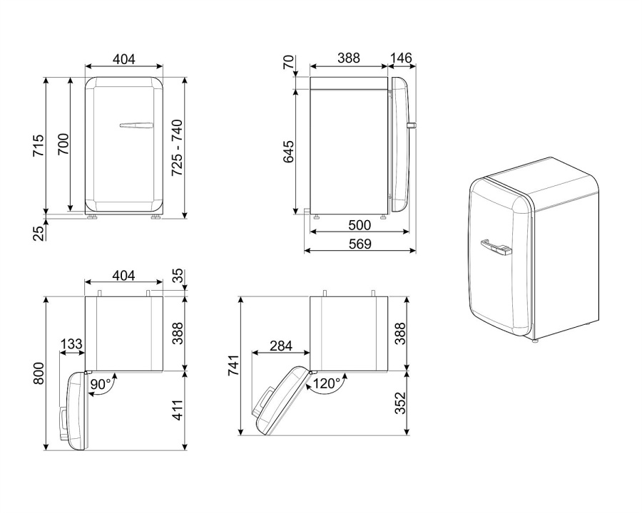 Photo Smeg FAB5LSV5 refrigerator