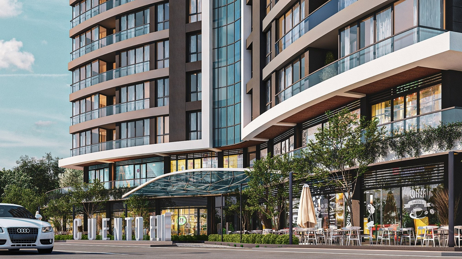 Modern residential complex in the business centre