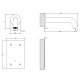 Photo Gessi sink mixer 316 54015#239 matte steel
