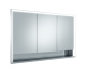 Photo Closet mirrored Keuco Royal Lumos 120 14315171301 with backlit anodized silver