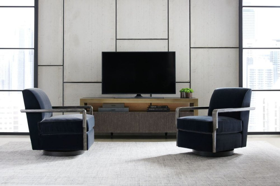 Photo Rewind Rotating Chair (Dark Blue)