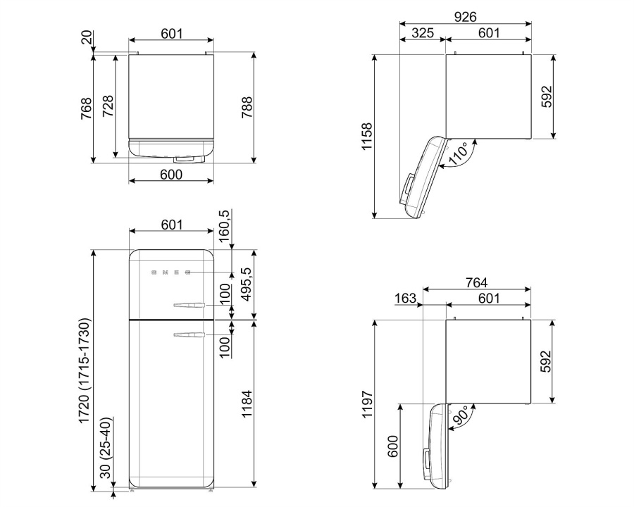 Photo Smeg FAB30LSV5 refrigerator