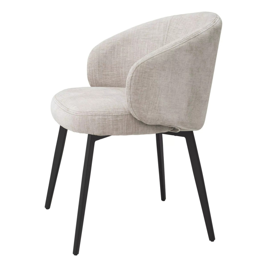 Photo A set of two Lloyd dining chairs (beige, with armrest)