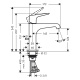 Photo Axor Citterio E 36110340 grinded black chrome sink mixer