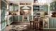 Photo Kitchen Scavolini Baltimora corner 365 by 150 cm
