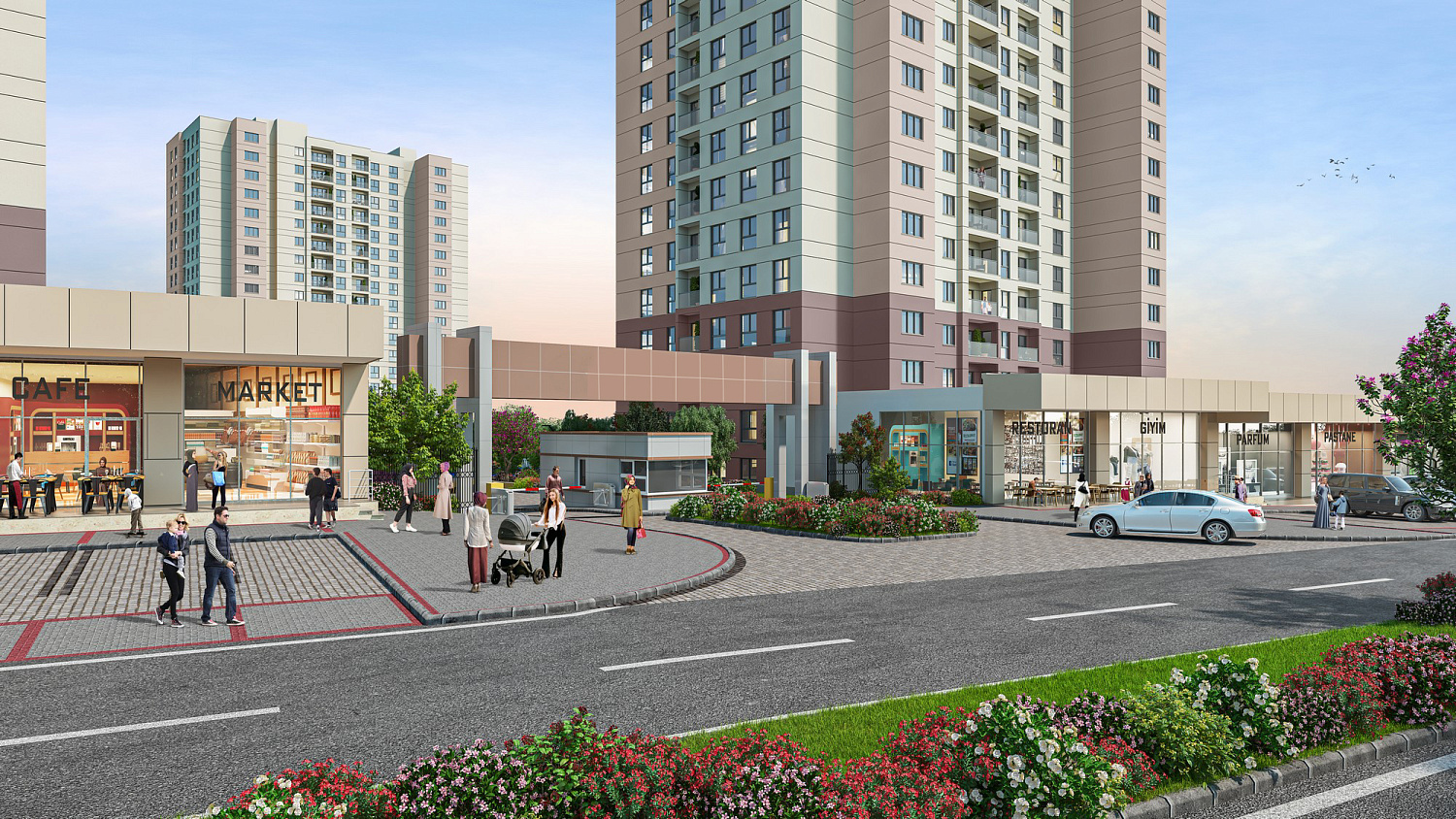 Cozy residential complex in a quiet area
