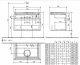 Photo Tumb under the sink of Villeroy & Boch Legato B12200DH, white gloss