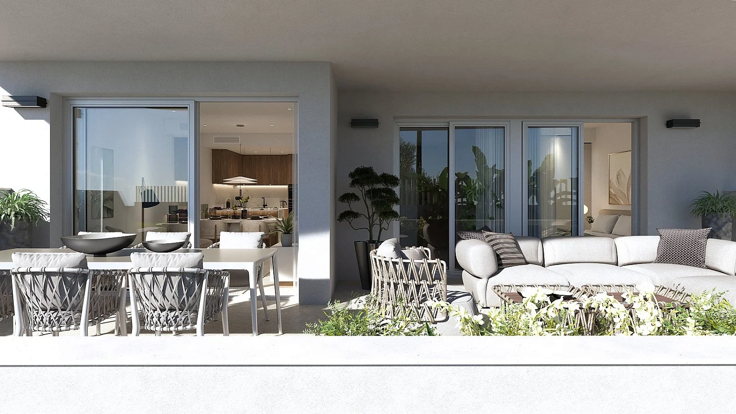 Apartment in a new building Furnished apartments with sea views in Pilar de la Horadada