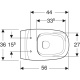 Photo Geberit Citterio 500.510.01.1 Rimfree suspended toilet